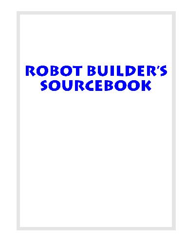 خرید و دانلود نسخه کامل کتاب Robot Builders Source Book