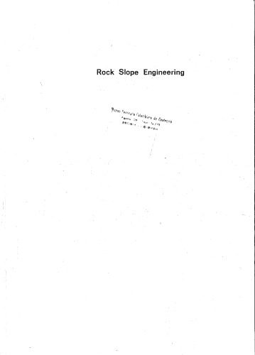خرید و دانلود نسخه کامل کتاب Rock slope engineering