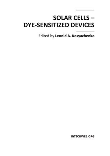 خرید و دانلود نسخه کامل کتاب Solar Cells – Dye-Sensitized Devices