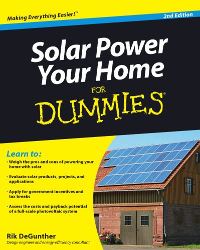 خرید و دانلود نسخه کامل کتاب Solar Power Your Home For Dummies