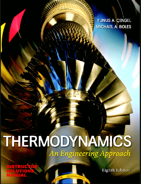خرید و دانلود نسخه کامل کتاب Solutions Manual for Thermodynamics: An Engineering Approach (8th Edition) – Pdf