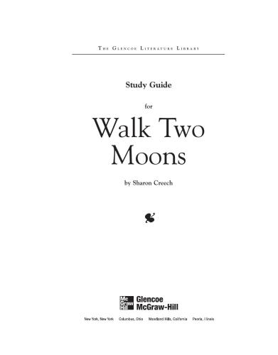 خرید و دانلود نسخه کامل کتاب Study Guide to Walk Two Moons by Sharon Creech
