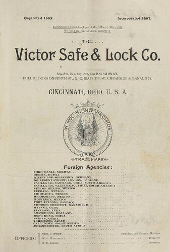 خرید و دانلود نسخه کامل کتاب The Victor Safe & Lock Co. Catalogue 1902