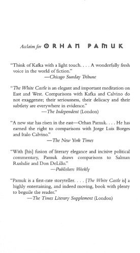 خرید و دانلود نسخه کامل کتاب The White Castle: A Novel