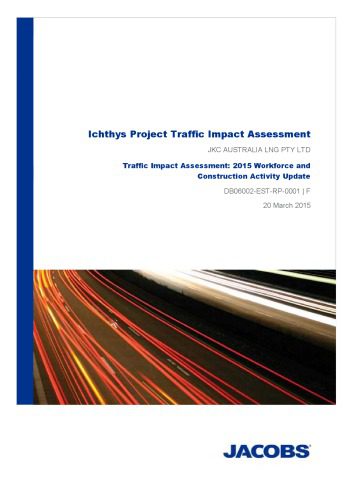 خرید و دانلود نسخه کامل کتاب Traffic Impact Assessment: 2015 Workforce and Construction Activity Update