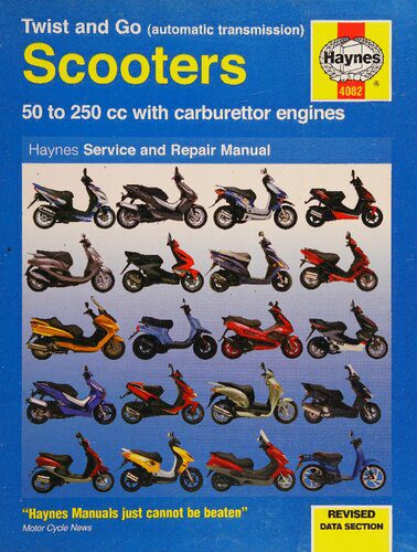 خرید و دانلود نسخه کامل کتاب Twist & Go (Automatic Transmission) Scooters Service and Repair Manual