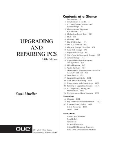 خرید و دانلود نسخه کامل کتاب Upgrading and Repairing PCs