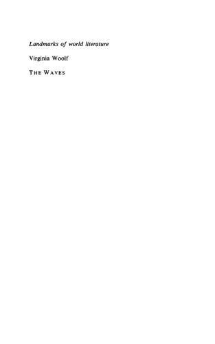 خرید و دانلود نسخه کامل کتاب Virginia Woolf: The Waves (Landmarks of World Literature)