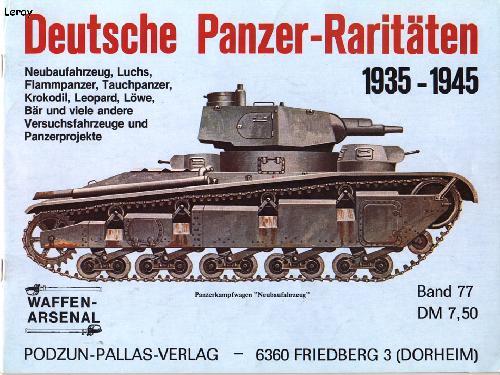 خرید و دانلود نسخه کامل کتاب Waffen Arsenal №77. Deutsche Panzer-Raritaten 1935-1945