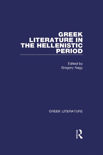 خرید و دانلود نسخه کامل کتاب Greek Literature in the Hellenistic Period