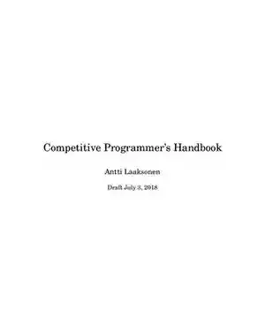 دانلود کتاب Competitive Programmer’s Handbook