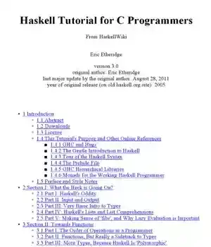 دانلود کتاب Haskell Tutorial for C Programmers
