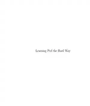 دانلود کتاب Learning Perl the Hard Way