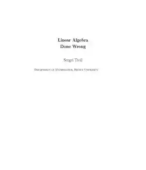 دانلود کتاب Linear Algebra Done Wrong