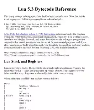 دانلود کتاب Lua 5.3 Bytecode Reference