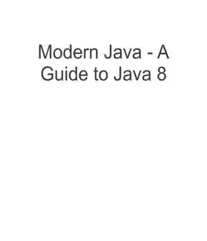 دانلود کتاب Modern Java – A Guide to 8