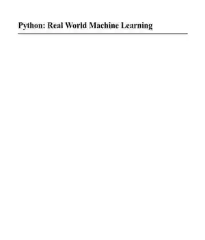 دانلود کتاب Python: Real World Machine Learning