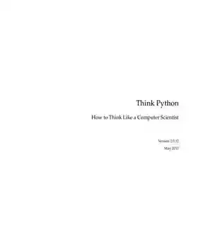 دانلود کتاب Think Python How to Like a Computer Scientist
