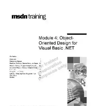 دانلود کتاب VB NET – Module 4 Object-Oriented Design for Visual Basic