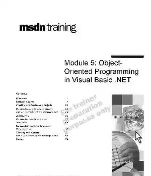 دانلود کتاب VB NET – Module 5 Object-Oriented Programming in Visual Basic